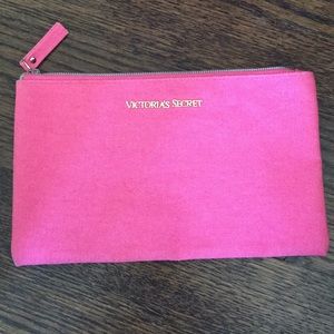 VS hot pink casual clutch/makeup bag